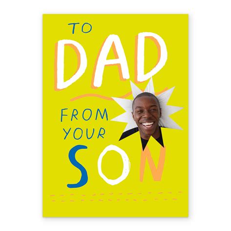 Personalised Dad From Son Birthday Photo Card – Hallmark