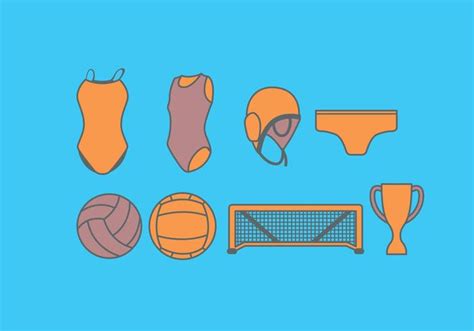 Water Polo Equipment Vector 124109 Vector Art at Vecteezy