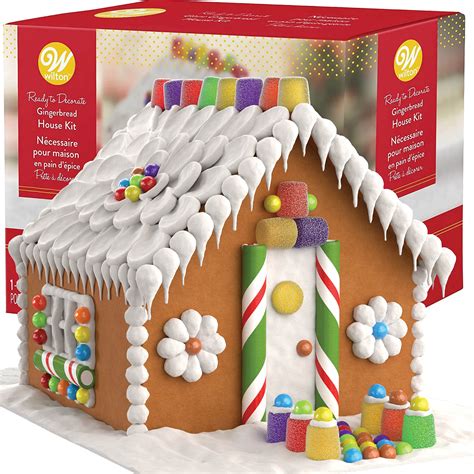 Buy Gingerbread House Kit, Pre-Baked & Pre-Assembled BIG Traditional ...