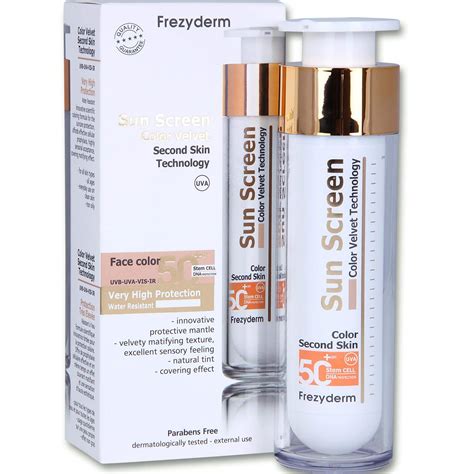 Frezyderm Sun Screen Color Velvet Face Cream Spf50+ Αντηλιακή Προσώπου ...