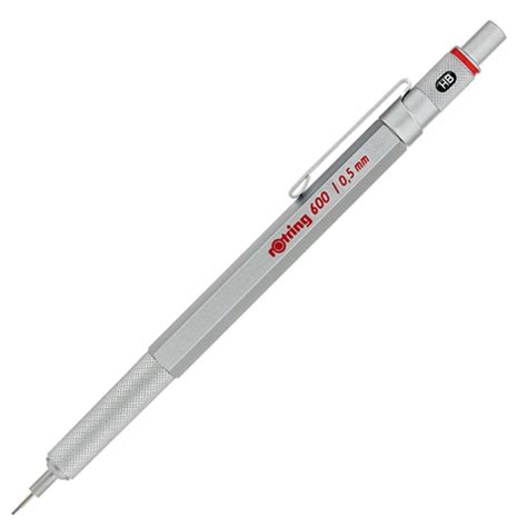 Rotring 600 Series Mechanical Pencil in Silver - .5mm – Goldspot Pens