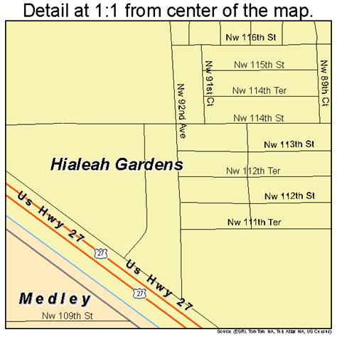 Hialeah Gardens Florida Street Map 1230025