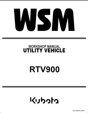 Kubota UTV RTV 900 Service Manual Download | Kubota Service Manual Download