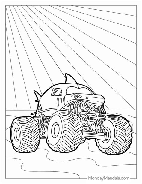 32 Monster Truck Coloring Pages (Free PDF Printables), 54% OFF