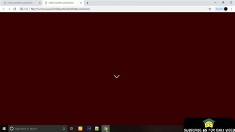 Create Scroll Down Animation Effect Using HTML CSS - YouTube