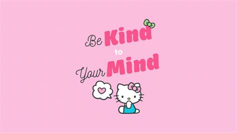 Be kind Wallpaper 4K, Hello kitty quotes