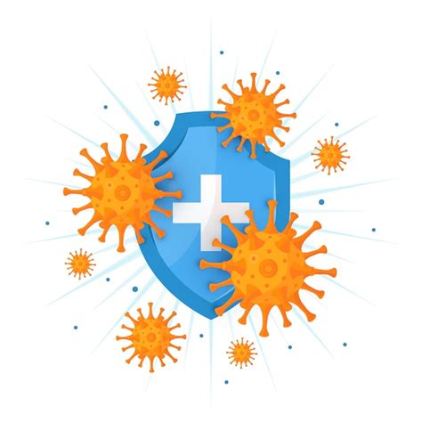 Premium Vector | Immune system icon in cartoon style, illustration