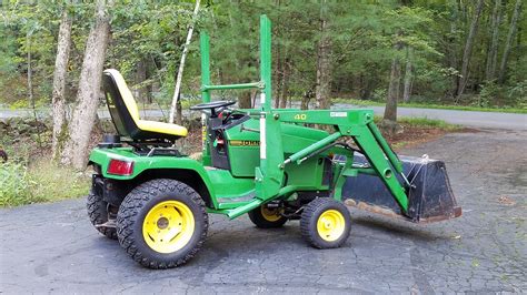 John Deere 425 and Loader. Sell together or separate. MA | Green ...