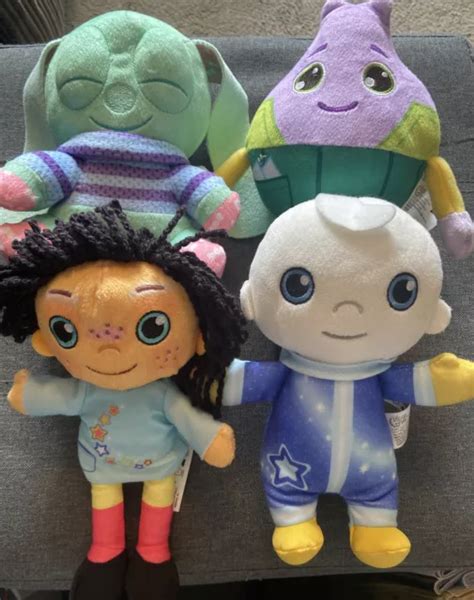 CBEEBIES MOON AND Me 4 x Plush Soft Toy Teddy Bundle Hasbro Children’s ...