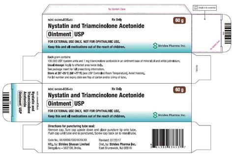 Nystatin and Triamcinolone Ointment - FDA prescribing information, side ...