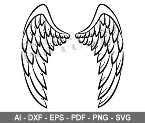 Svg Angel Wings Angel Svg Wings Svg Angel Dxf Png Etsy | Images and ...