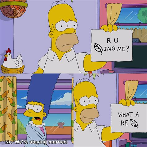 No. We're staying married. | The Simpsons | TVgag.com