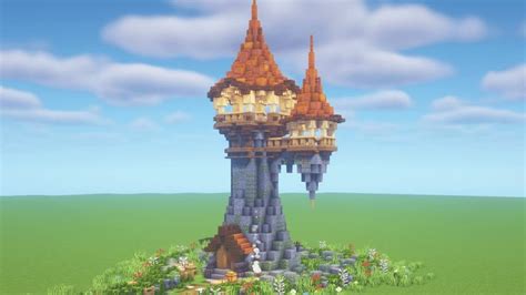 Minecraft | How to Build a Fantasy Medieval Tower (Tutorial ...