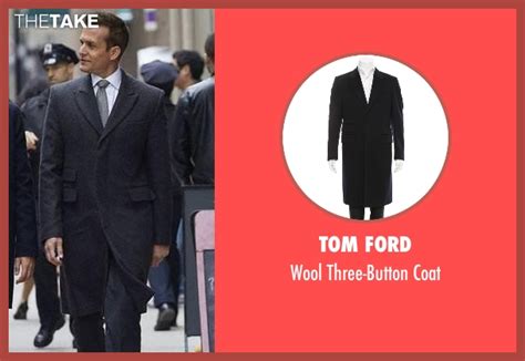 Harvey Specter's Blue Tom Ford Wool Three-Button Coat from Suits ...