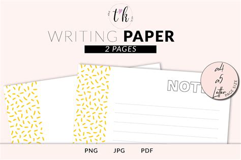 Notes Stationery Writing Paper Graphic by templatesbykhalayi · Creative ...