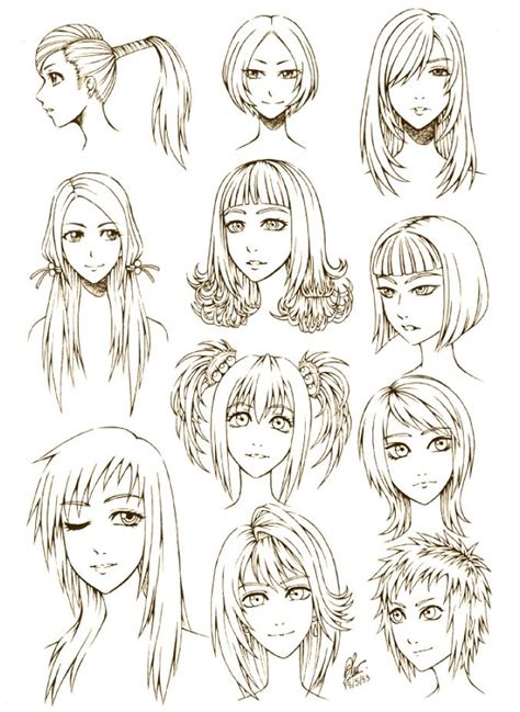 Female Hair Style By Fullmetalaof On Deviantart | How to draw hair ...