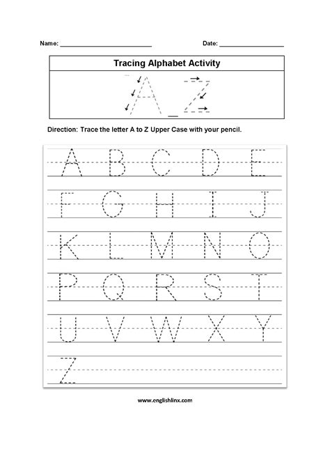 Tracing Alphabet Worksheets | Alphabet letter worksheets, Tracing ...