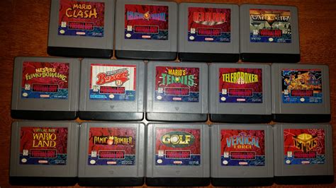 My complete collection of NA Virtual Boy games. : r/gamecollecting