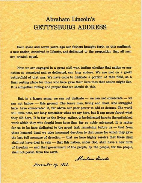 MUST READ!: Gettysburg Address: Abraham Lincoln Rebukes Us From The Grave