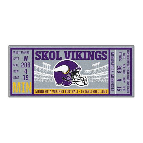 '-Runner Mat-True Sports Fan Minnesota Vikings Gifts, Nfl Dallas ...