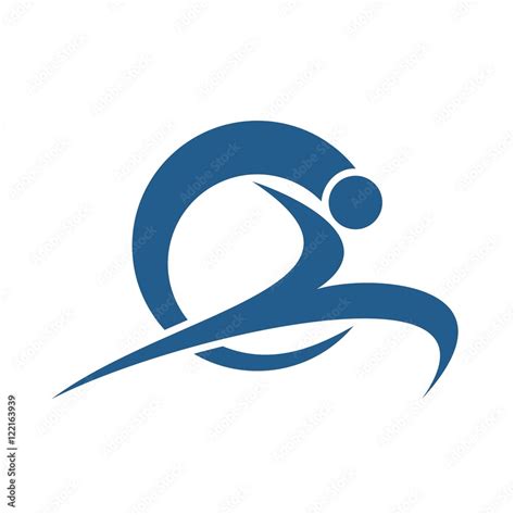 Leap sport logo design Stock Vector | Adobe Stock