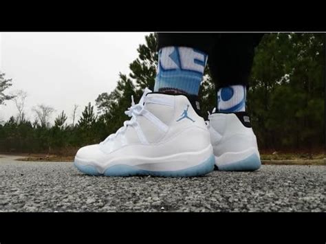 AIR JORDAN 11 "LEGEND BLUE" ON FEET!!! - YouTube