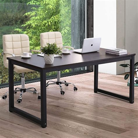 Amazon.com: NSdirectModern Computer Desk 63 inch Large Office Desk ...