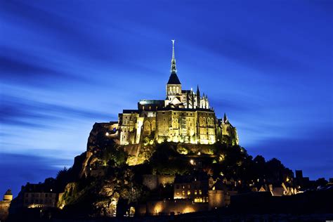 le, Mont, Saint michel, Castle, French, France, Saint, Michel ...