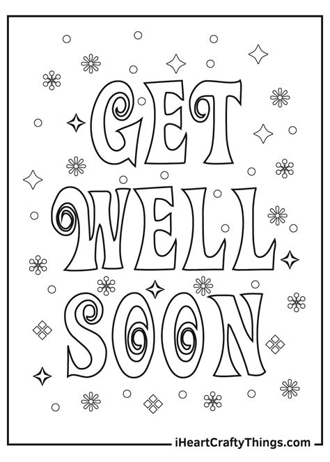 Printable Get Well Cards To Color - Printable Form, Templates and Letter