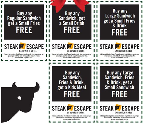 Steak Escape: 5 Printable Coupons