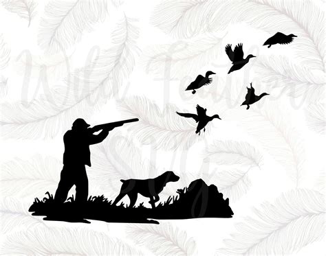 Duck Hunter Svg, Duck, Hunting Dog, SVG, Cut File, Svg File, Silhouette ...