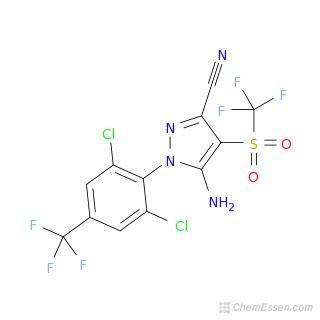 Fipronil sulfone Structure - C12H4Cl2F6N4O2S - Over 100 million ...