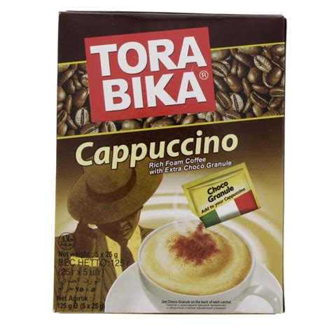 Amazon.com : Torabika Cappuccino Instant Coffee 5-ct, 125 Gram by ...