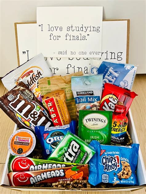 Finals College Care Package Custom College Care Package - Etsy