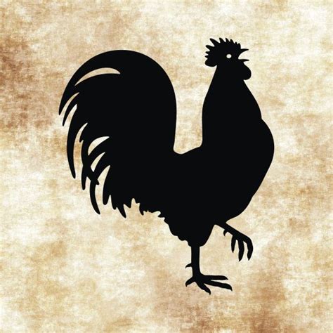 Crowing Rooster Printable Clipart Iron on Transfer Laser - Etsy ...