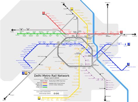 Delhi India Metro Map