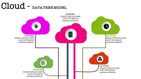 cloudnetworkingpowerpointwithfivemulticolorcloud Best Powerpoint ...