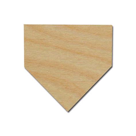 Baseball Home Plate Shape Unfinished Wood Cutout Variety of Sizes ...