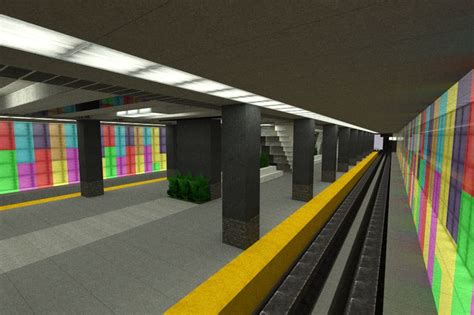 minecraft subway station - Google Search | Minecraft architecture ...