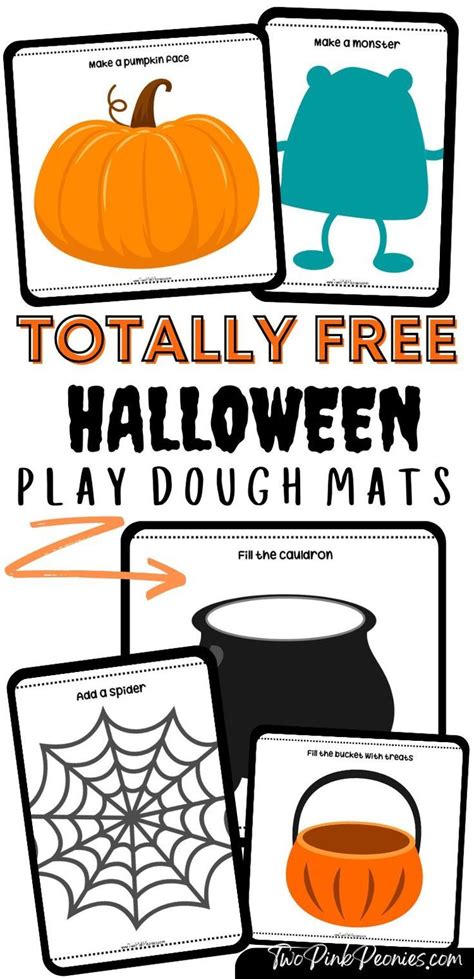 Spooky Halloween Play Dough Mats