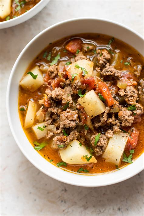 Easy Hamburger Soup • Salt & Lavender