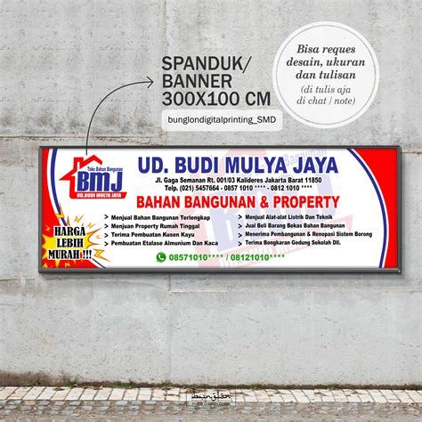 Spanduk, Banner Toko Bahan Bangunan & Property | Lazada Indonesia