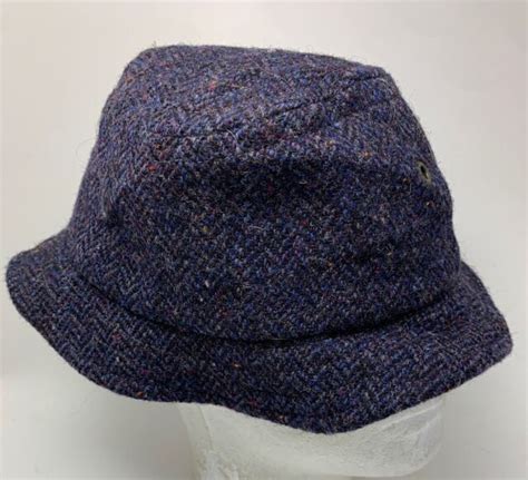 Hanna Hats Donegal Ireland Brown Tweed Bucket Hat Medium | eBay