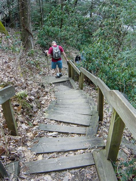 Hiking in South Mountains State Park, North Carolina