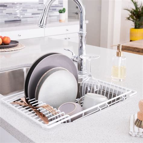 Expandable Over-the-Sink Dish Rack | Bed Bath & Beyond | Sink dish ...