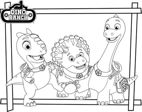 Dino Ranch fairy tale characters coloring book to print and online