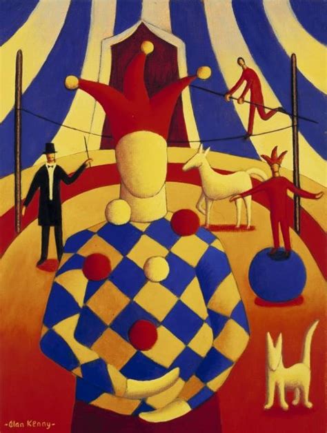 The circus blind juggler Painting by Alan Kenny - The circus blind ...