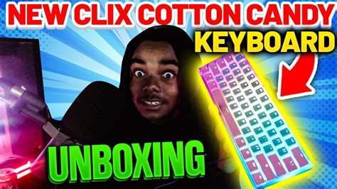 Unboxing The New Clix Cotton Candy 60% Mechanical Gaming Keyboard ...