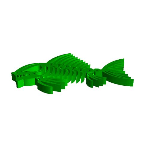 Articulated Piranha Skeleton V2 | 3D models download | Creality Cloud