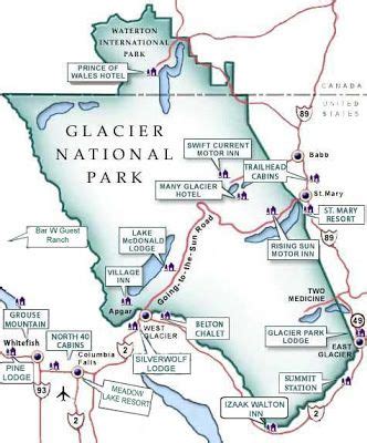 Northwest Montana -: March 2007 | Glacier national park map, National ...